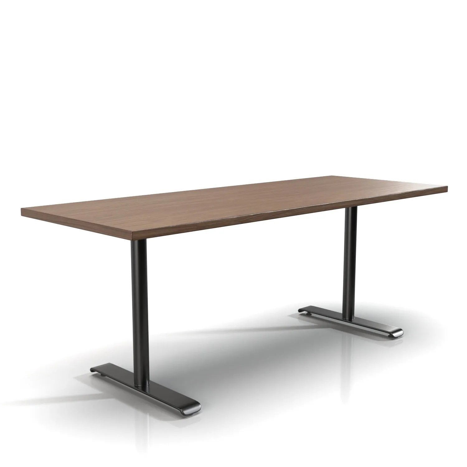 Twin Rectangular Meeting Table PBR 3D Model_01